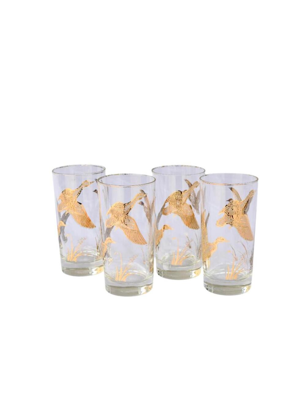 Libby Golden Mallard Highball Glasses